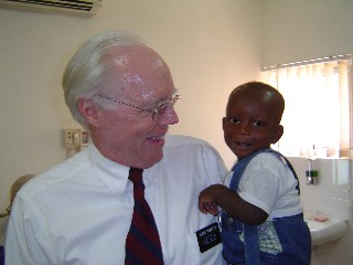 Frank with Elder Thompson