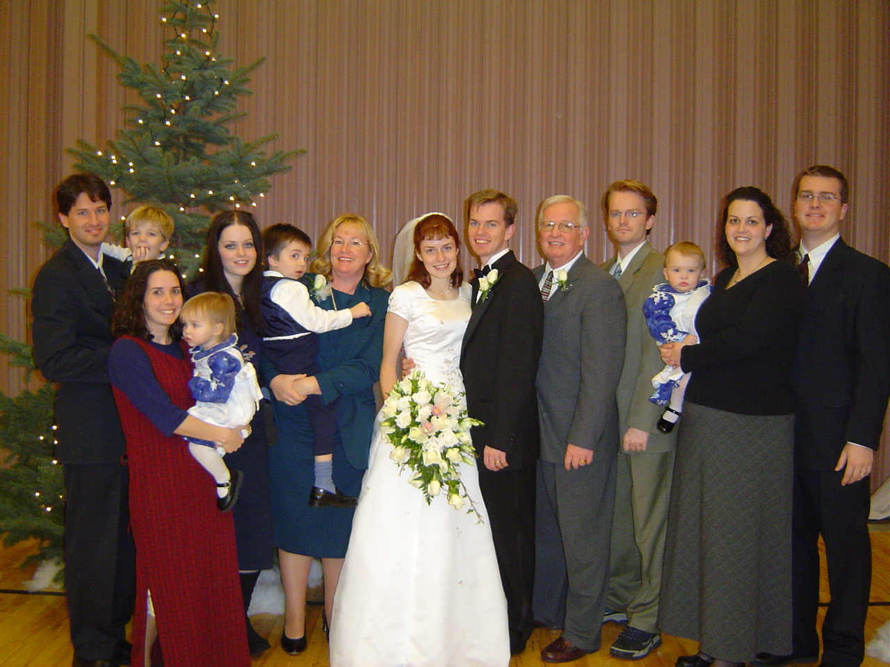 Markham family at reception
